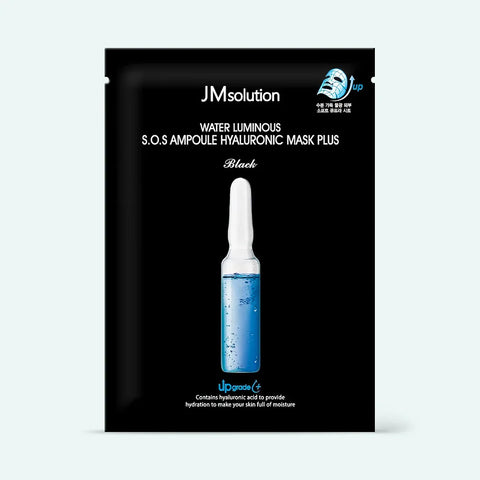 JMSOLUTION WATER LUMINOUS S.O.S AMPOULE HYALURONIC MASK PLUS