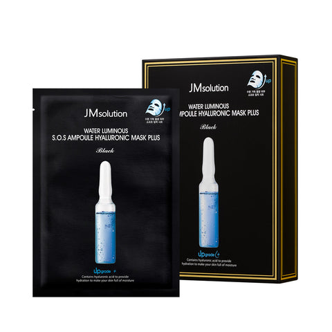 JMSOLUTION WATER LUMINOUS S.O.S AMPOULE HYALURONIC MASK PLUS