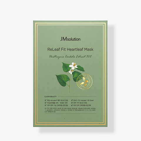 JMSOLUTION RELEAF FIT HEARTLEAF MASK